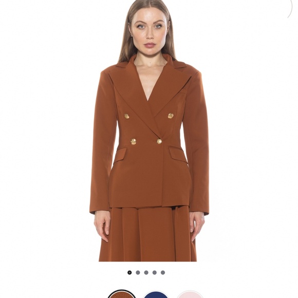 Alexia Admor Jackets & Blazers - Blazer /Women's ALEXIA ADMOR Farrah Twill Classic Double Breasted Jacket